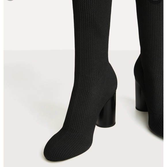 NWT! BERSHKA stretch fabric over the knee boots - Picture 10 of 12